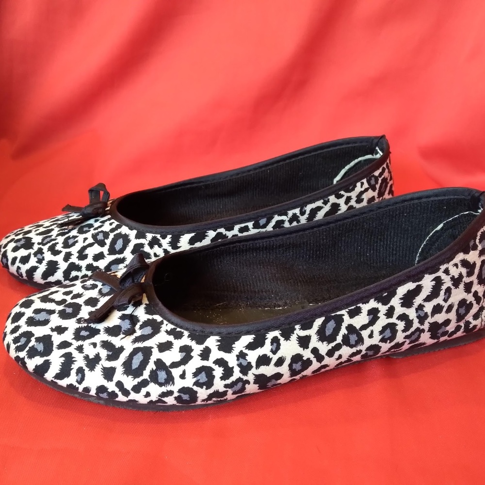 Leopard Print Ballet Flats Size 10